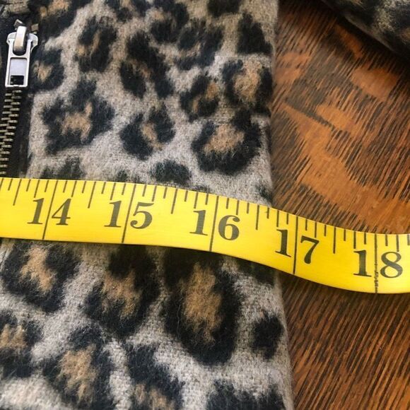 NEW Cupcakes and Cashmere Cheetah Print Moto Jacket Size XS Mob Wife NWT - Picture 12 of 16